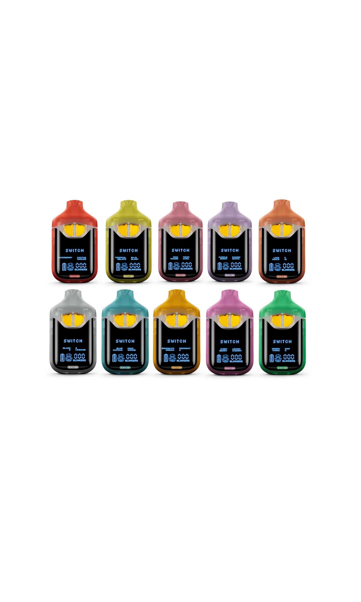 Boutiq_Switch_V4_GLOW_Drop1_ALL_STRAINS BOUTIQ Switch GLOW V4 - THCA Liquid Diamonds - 2g Dual Tank All-In-One - Image 1