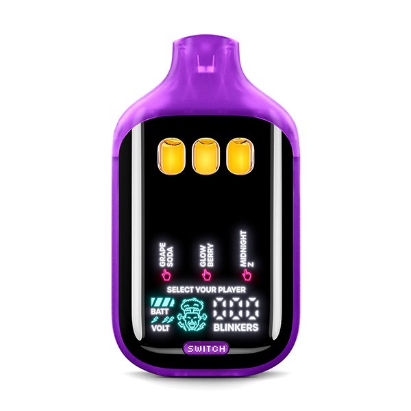 boutiq-switch-v5-2g-disposable-GRAPESODA-GLOWBERRY-MIDNIGHT Boutiq Switch V5 Glow Triple Tank All-in-One Vape | 2g - Image 1